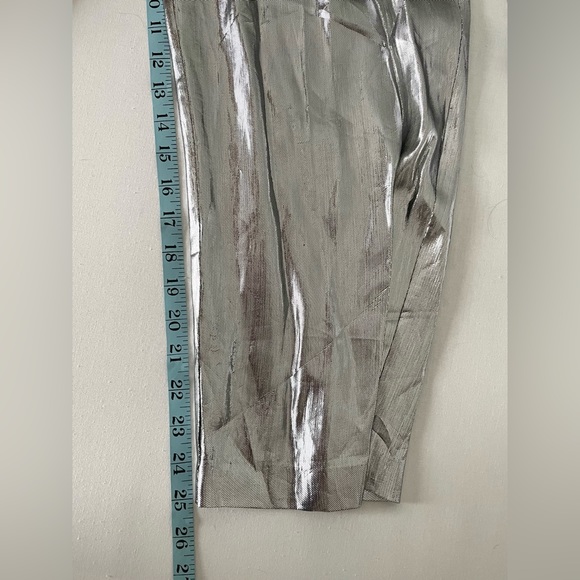 Vintage Silver Metallic Jumpsuit Caron Chicago Size 10 - Picture 8 of 8